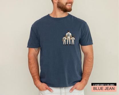 Custom Baseball Dad Shirt, Personalized Family Name, Father's Day Gift