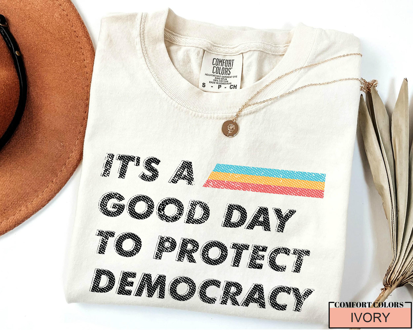 Protect Democracy Comfort Colors Shirt: Political Activism Tee