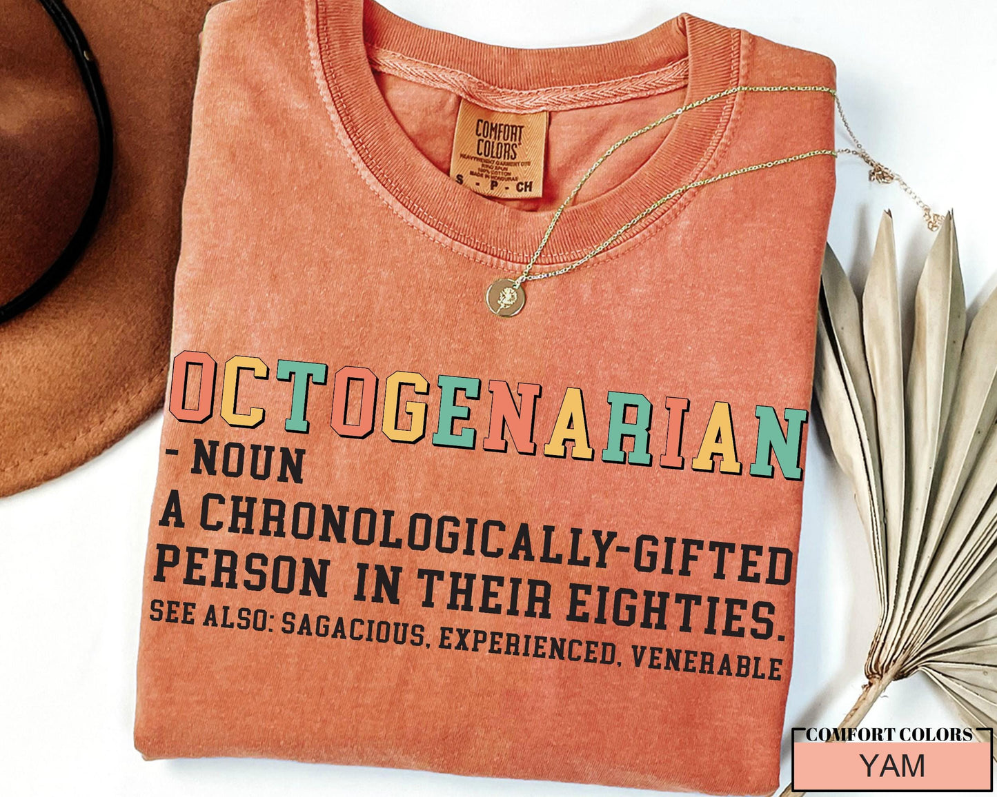 80th Birthday T-Shirt: Octogenarian Gift for Grandpa/Grandma