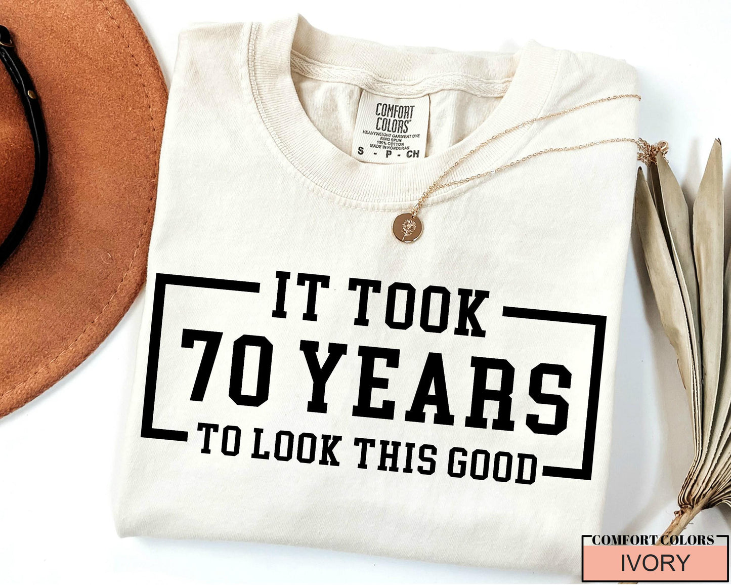 Personalized 70th Birthday Shirt: Custom Year, Comfort Colors Cotton