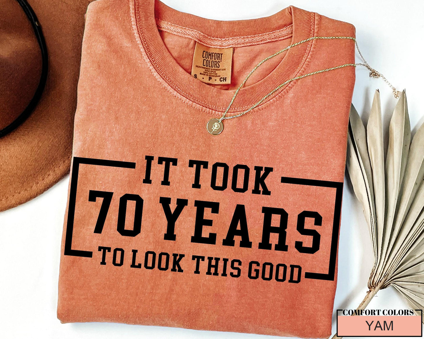 Personalized 70th Birthday Shirt: Custom Year, Comfort Colors Cotton