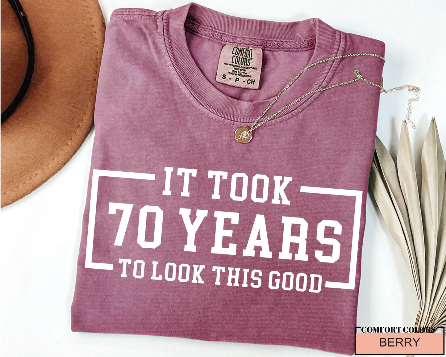 Personalized 70th Birthday Shirt: Custom Year, Comfort Colors Cotton