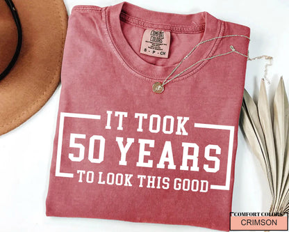 Personalized 50th Birthday Shirt: Custom Year, Good Looks