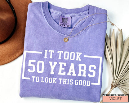 Personalized 50th Birthday Shirt: Custom Year, Good Looks