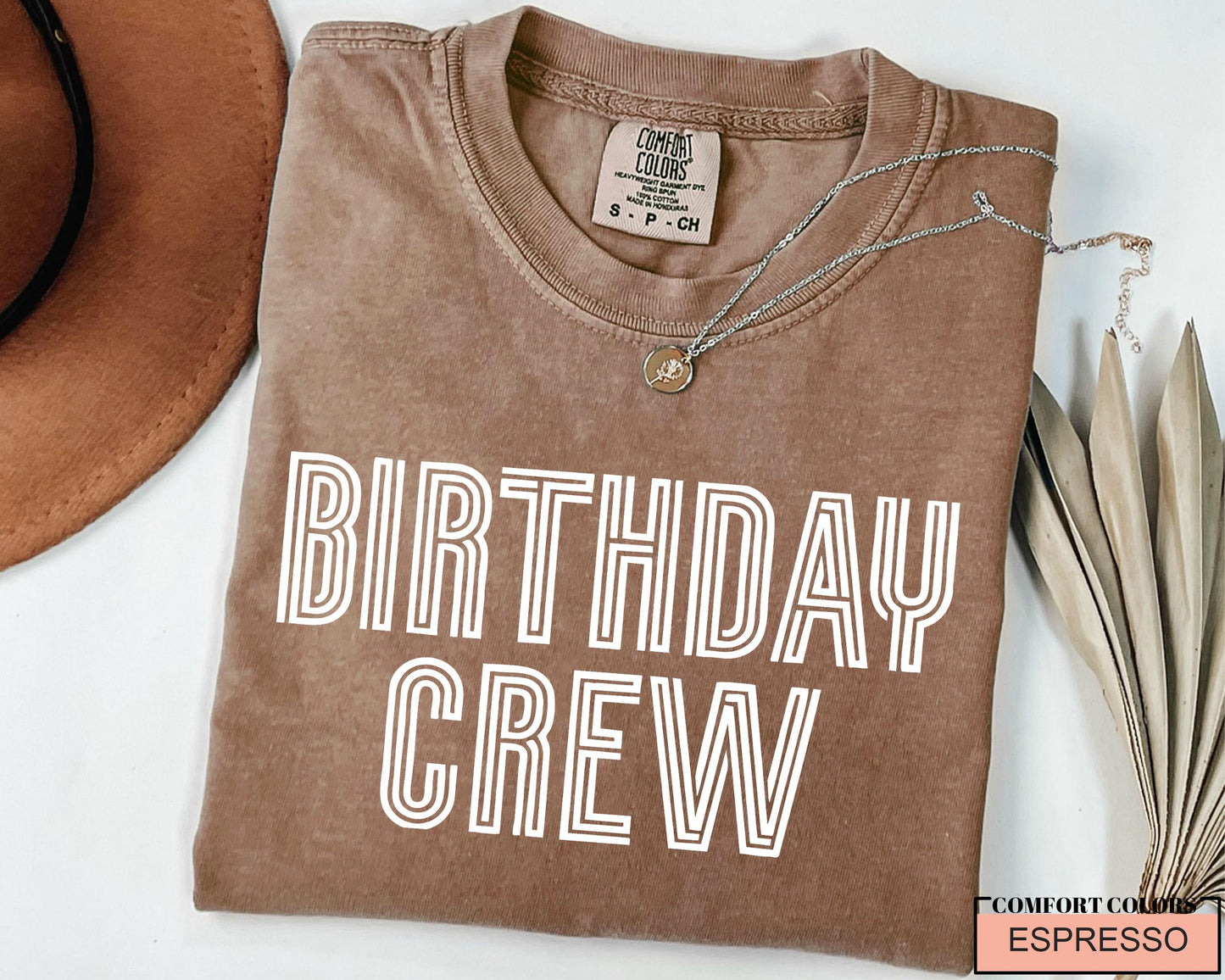Birthday Crew Shirt: Comfort Colors Cotton Party Tee