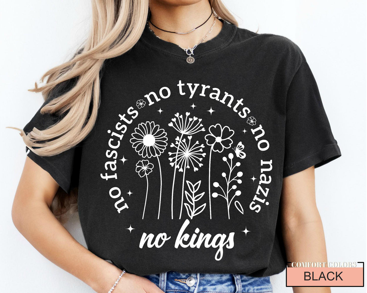 No Kings Anti Trump Shirt: Political Protest Tee