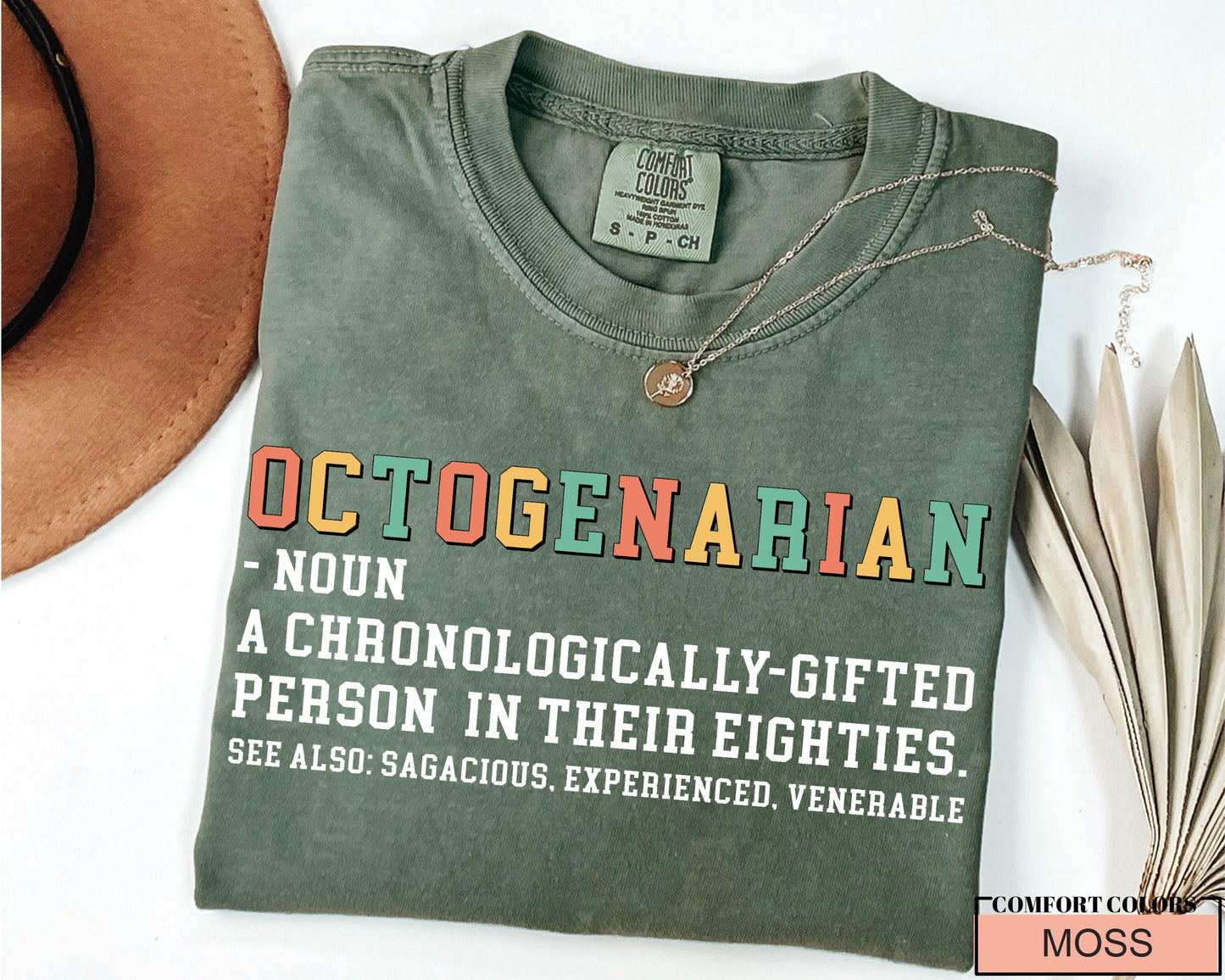 80th Birthday T-Shirt: Octogenarian Gift for Grandpa/Grandma