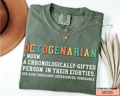 80th Birthday T-Shirt: Octogenarian Gift for Grandpa/Grandma