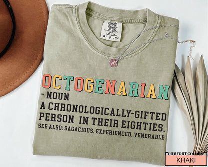 80th Birthday T-Shirt: Octogenarian Gift for Grandpa/Grandma