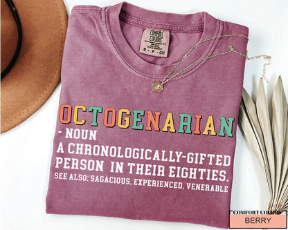 80th Birthday T-Shirt: Octogenarian Gift for Grandpa/Grandma