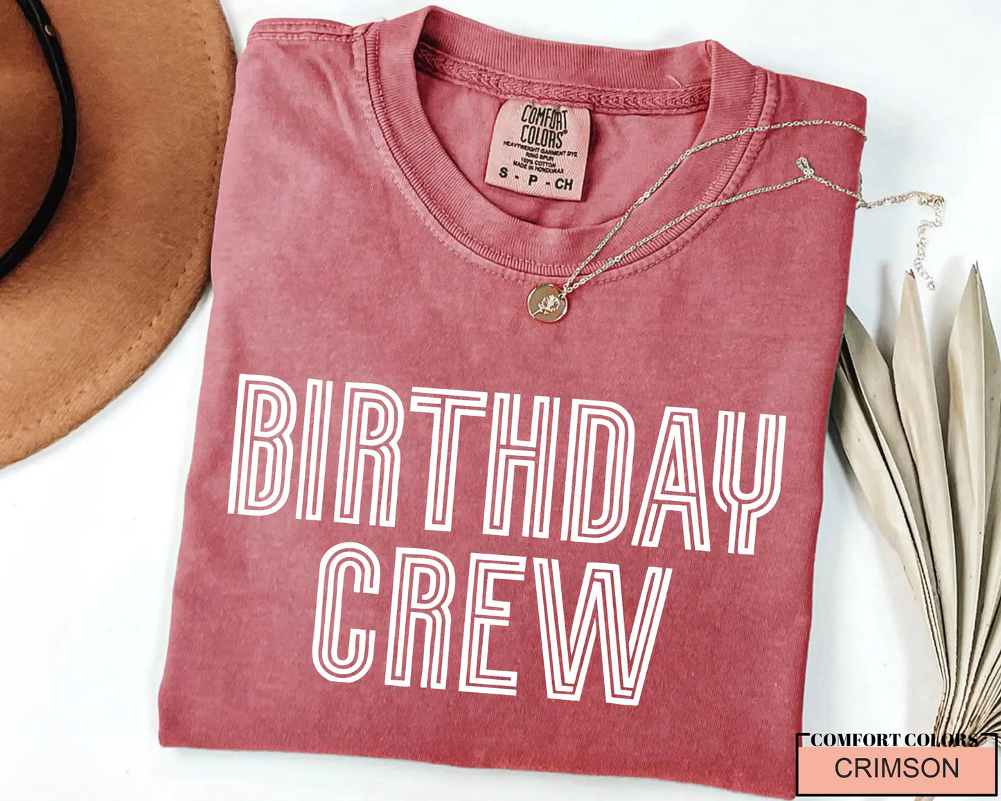 Birthday Crew Shirt: Comfort Colors Cotton Party Tee