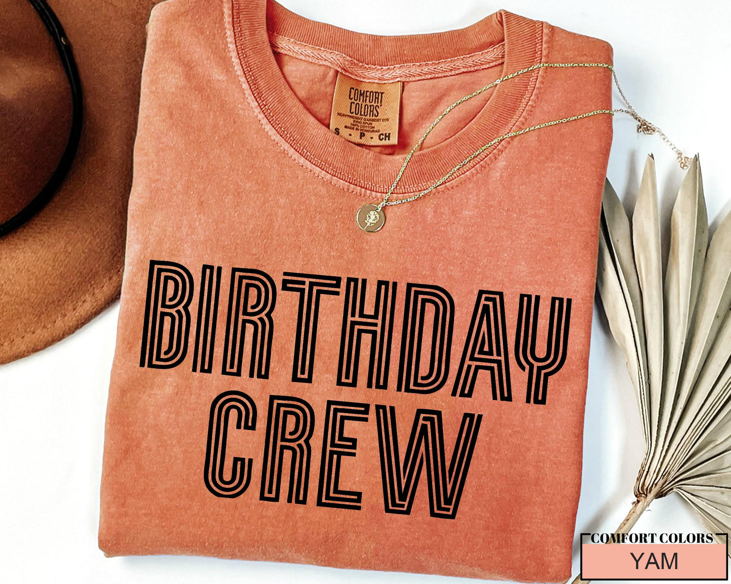 Birthday Crew Shirt: Comfort Colors Cotton Party Tee
