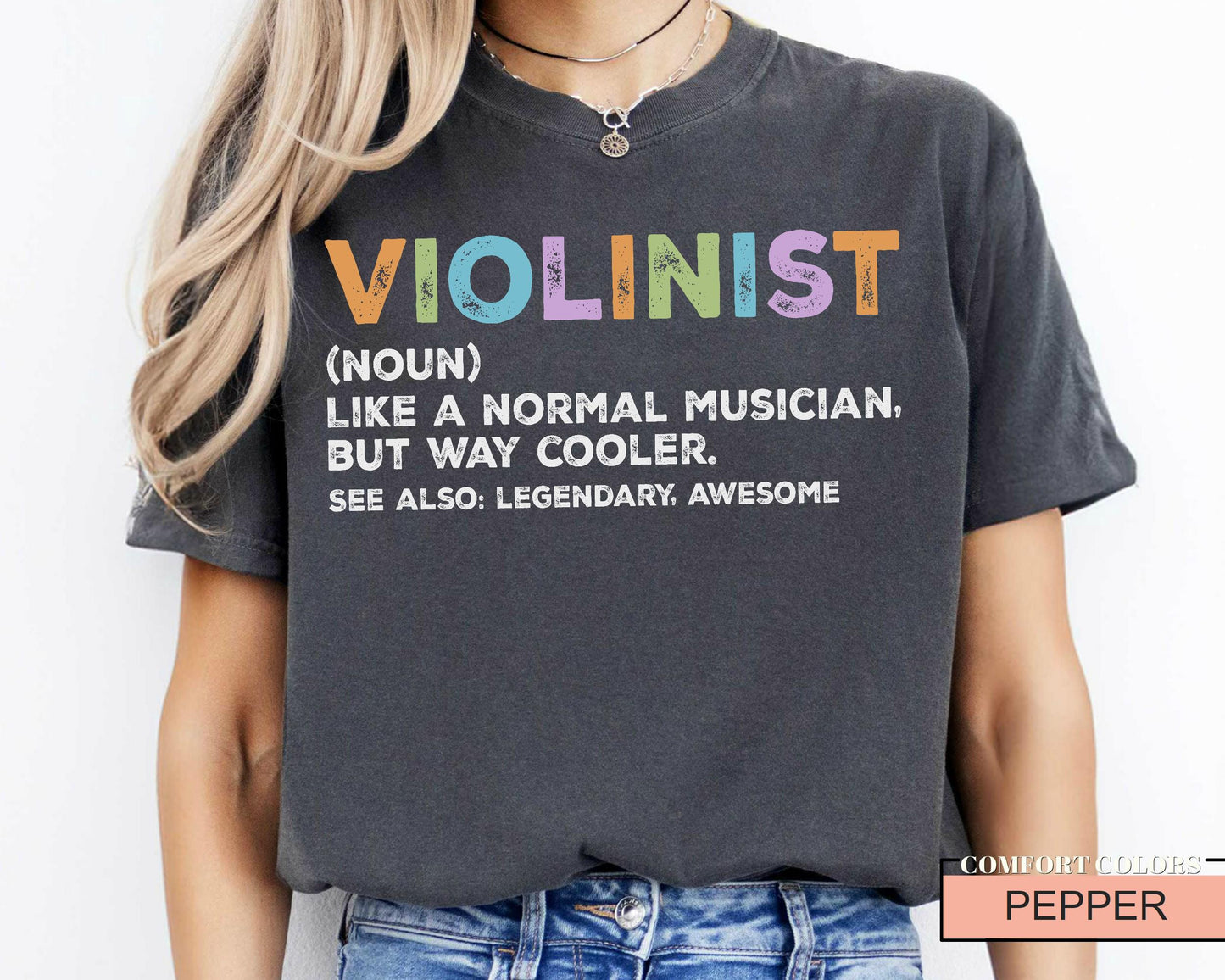 Violinist Definition Shirt: Music Lover Gift, Orchestra Player