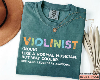 Violinist Definition Shirt: Music Lover Gift, Orchestra Player