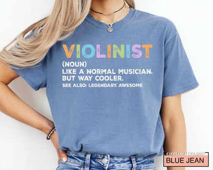 Violinist Definition Shirt: Music Lover Gift, Orchestra Player