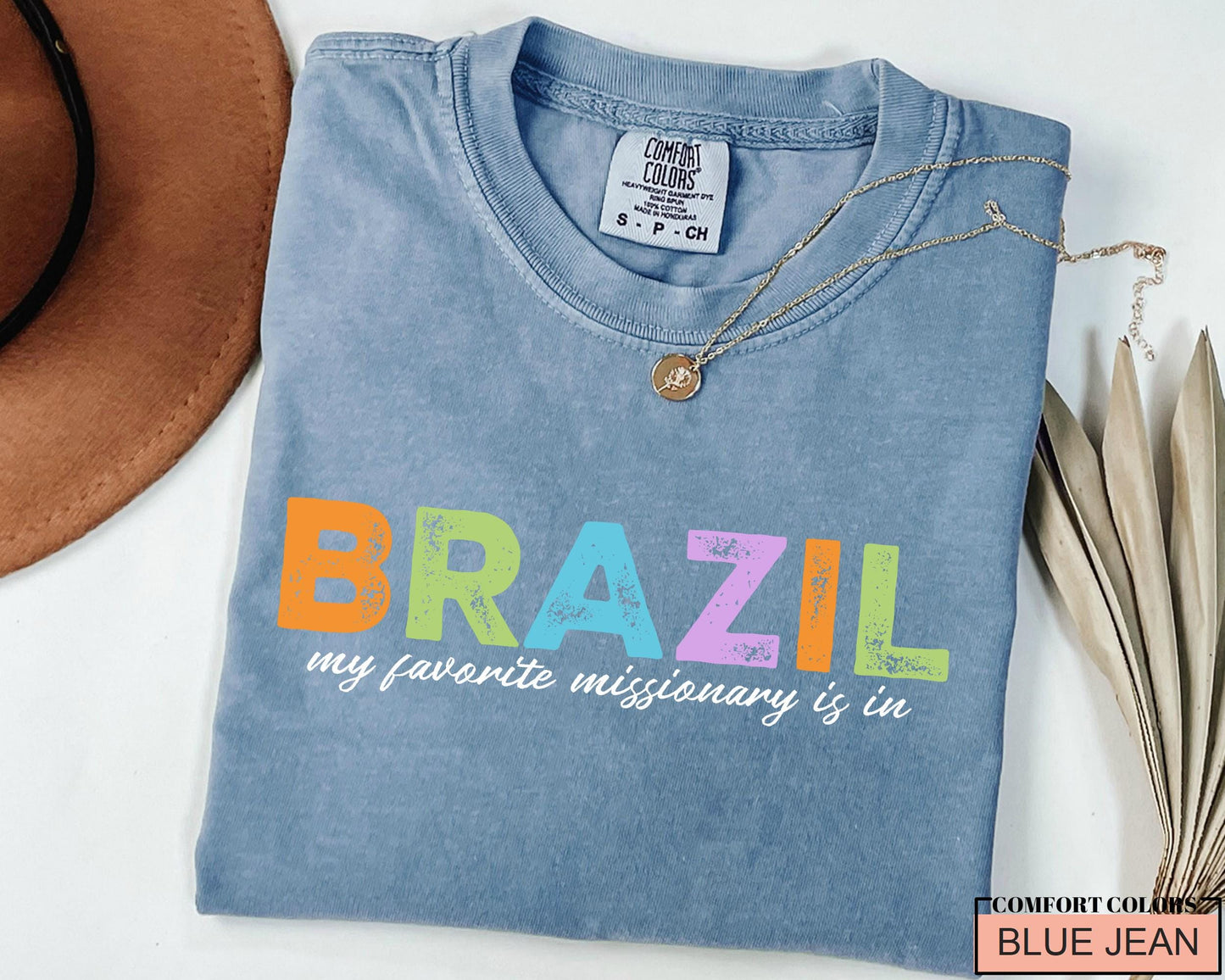 Missionary Mom T-Shirt: LDS Gift, USA & Brazil Heritage