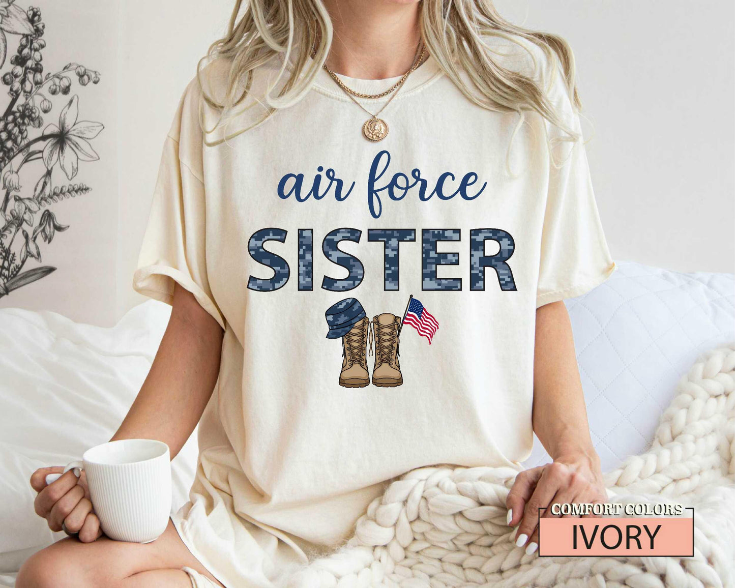 Air Force Sister Shirt: Patriotic Military Family Gift