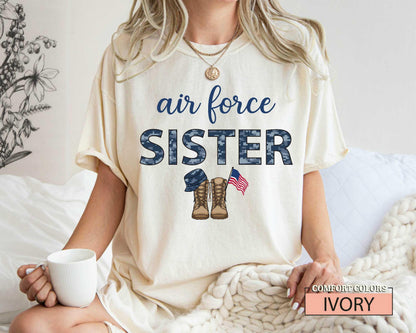 Air Force Sister Shirt: Patriotic Military Family Gift