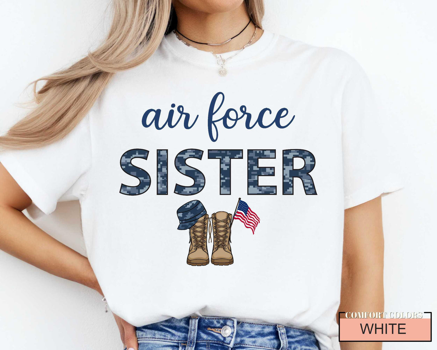 Air Force Sister Shirt: Patriotic Military Family Gift