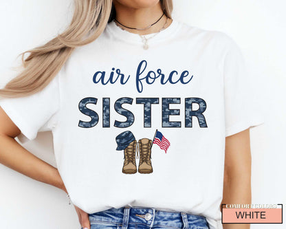 Air Force Sister Shirt: Patriotic Military Family Gift