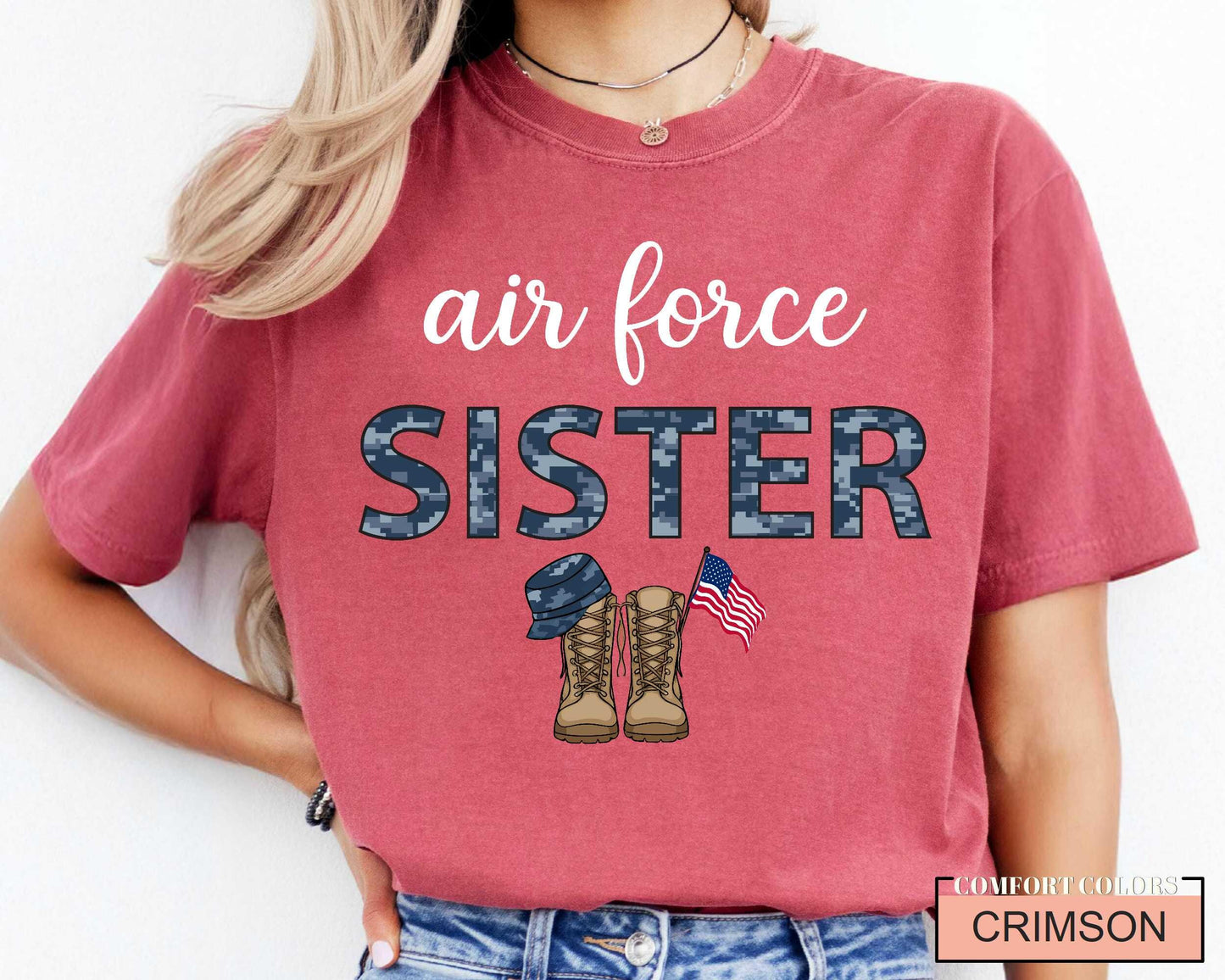 Air Force Sister Shirt: Patriotic Military Family Gift