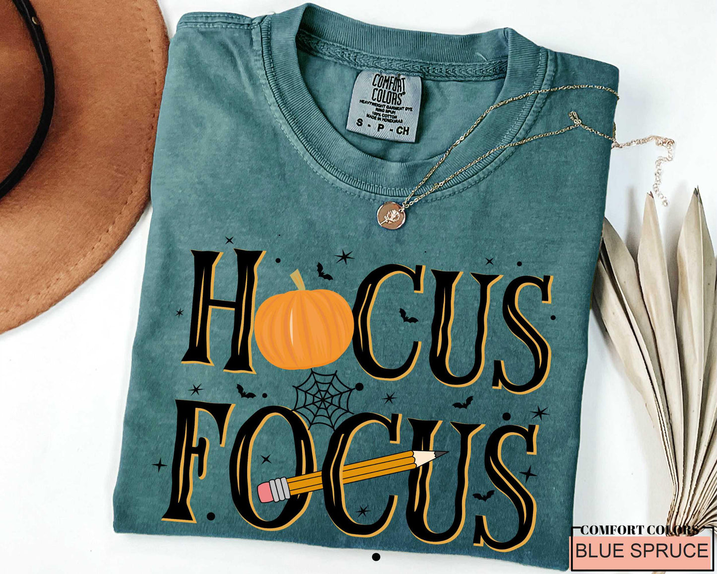Funny Wizard Teacher Halloween Shirt: Hocus Focus Comfort Colors Tee