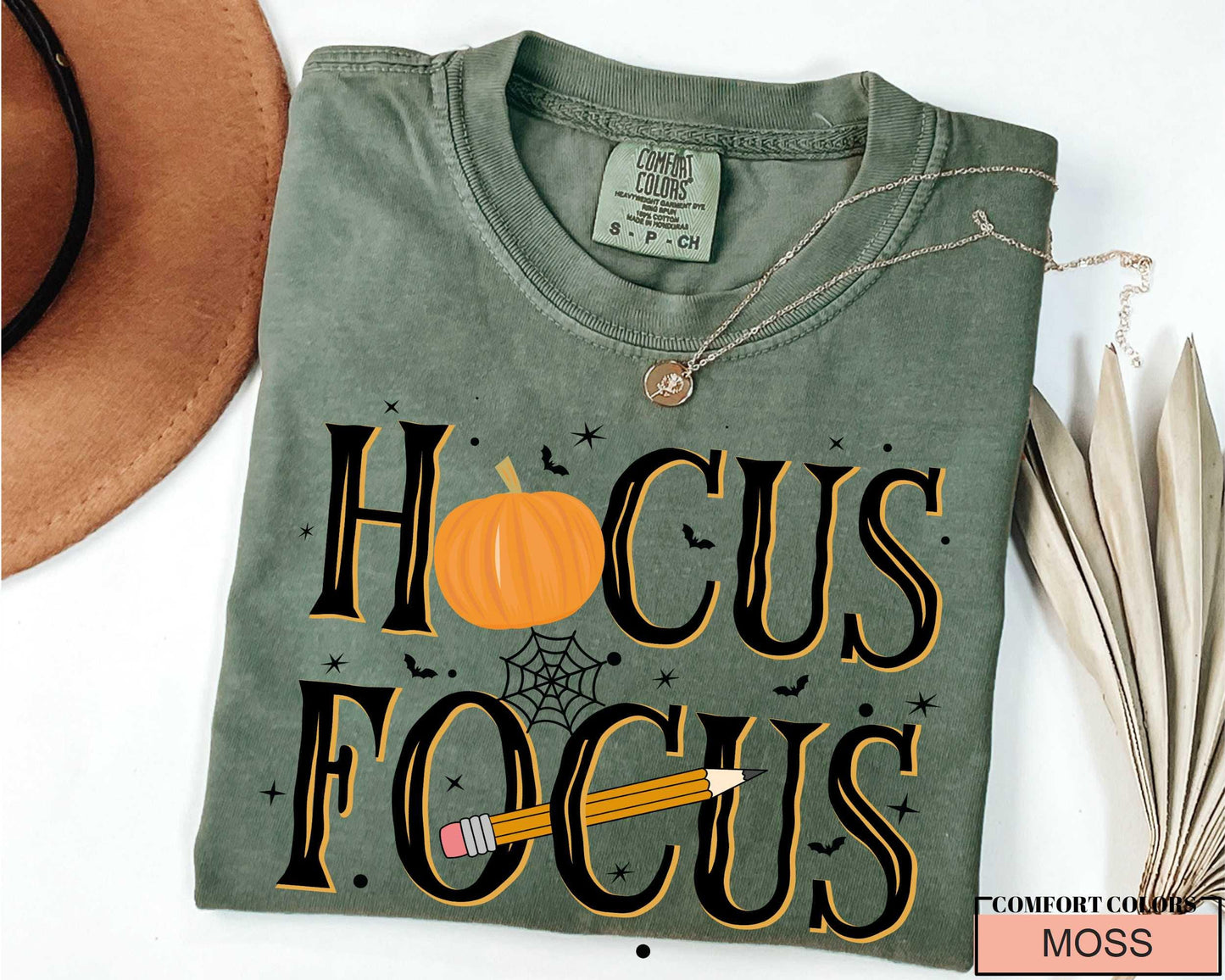 Funny Wizard Teacher Halloween Shirt, Hocus Focus Pumpkin Pencil School Top