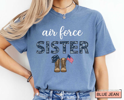Air Force Sister Shirt: Patriotic Military Family Gift