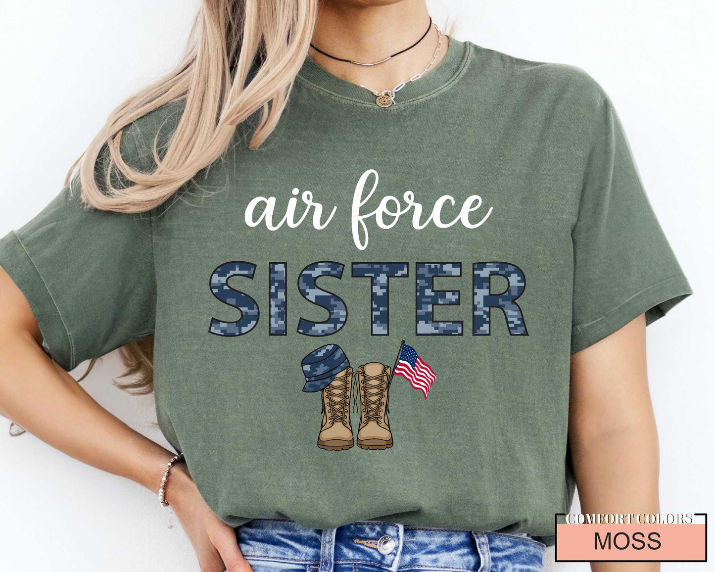 Air Force Sister Shirt: Patriotic Military Family Gift