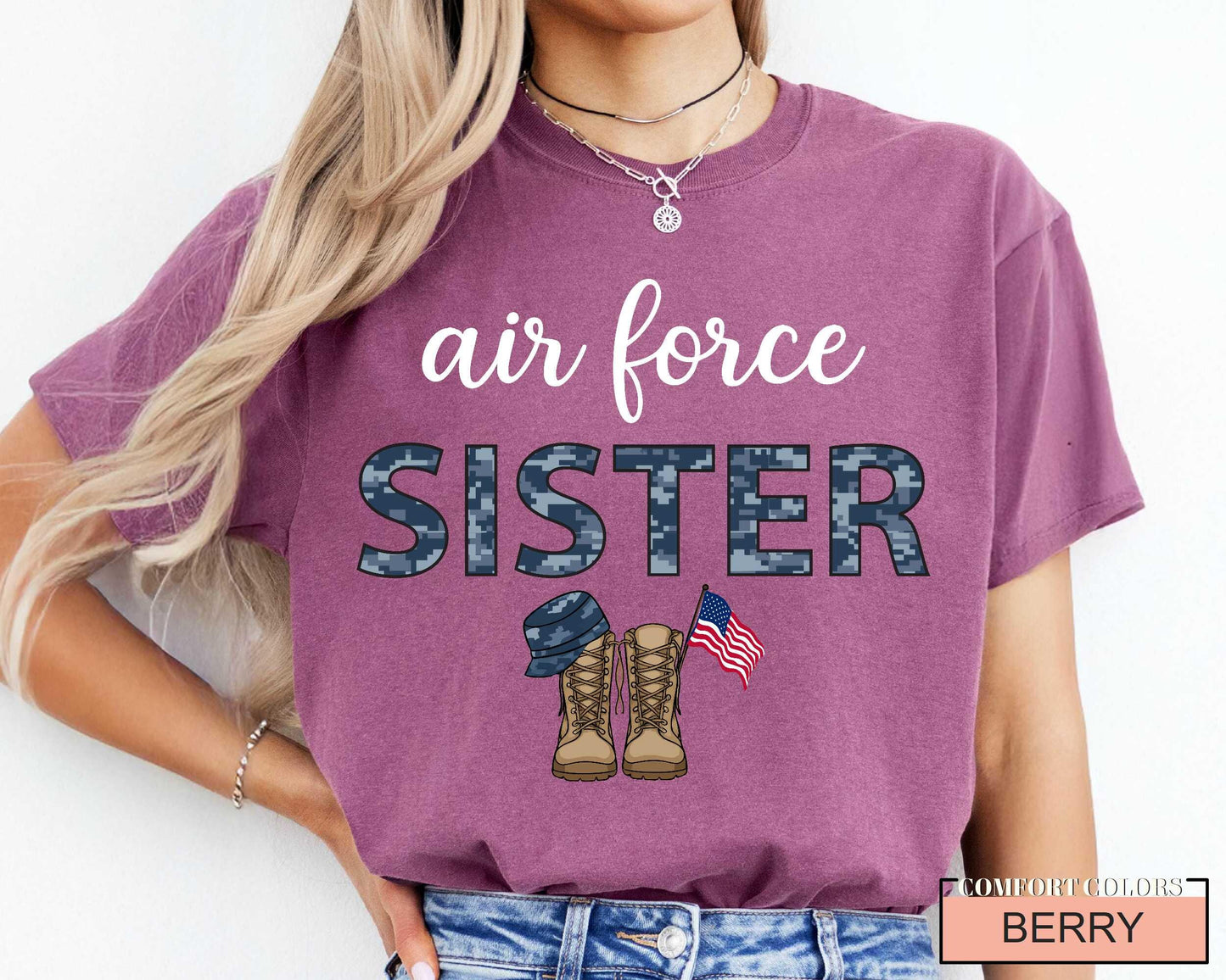 Air Force Sister Shirt: Patriotic Military Family Gift