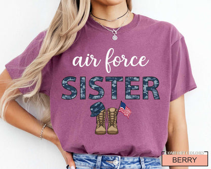 Air Force Sister Shirt: Patriotic Military Family Gift