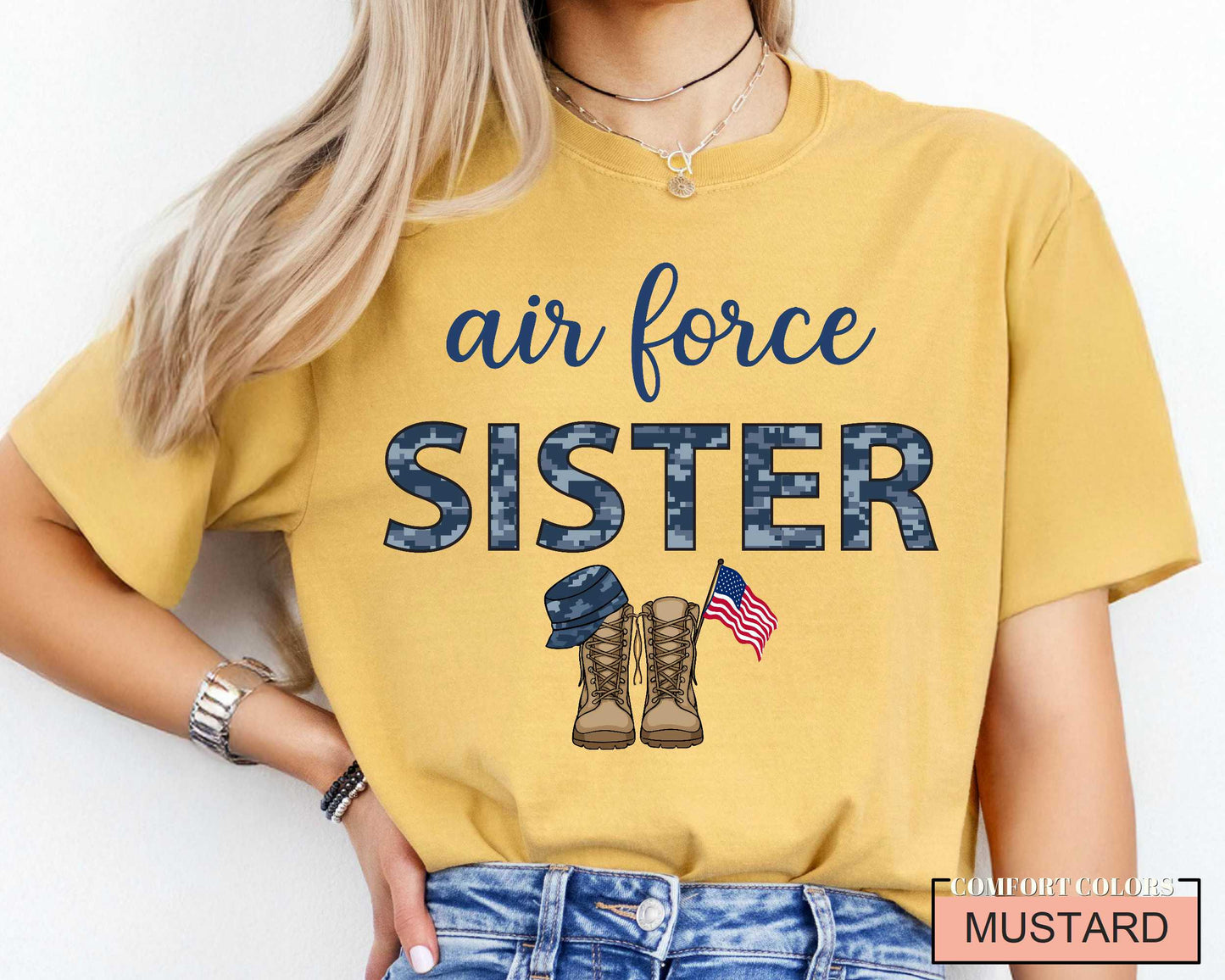 Air Force Sister Shirt: Patriotic Military Family Gift