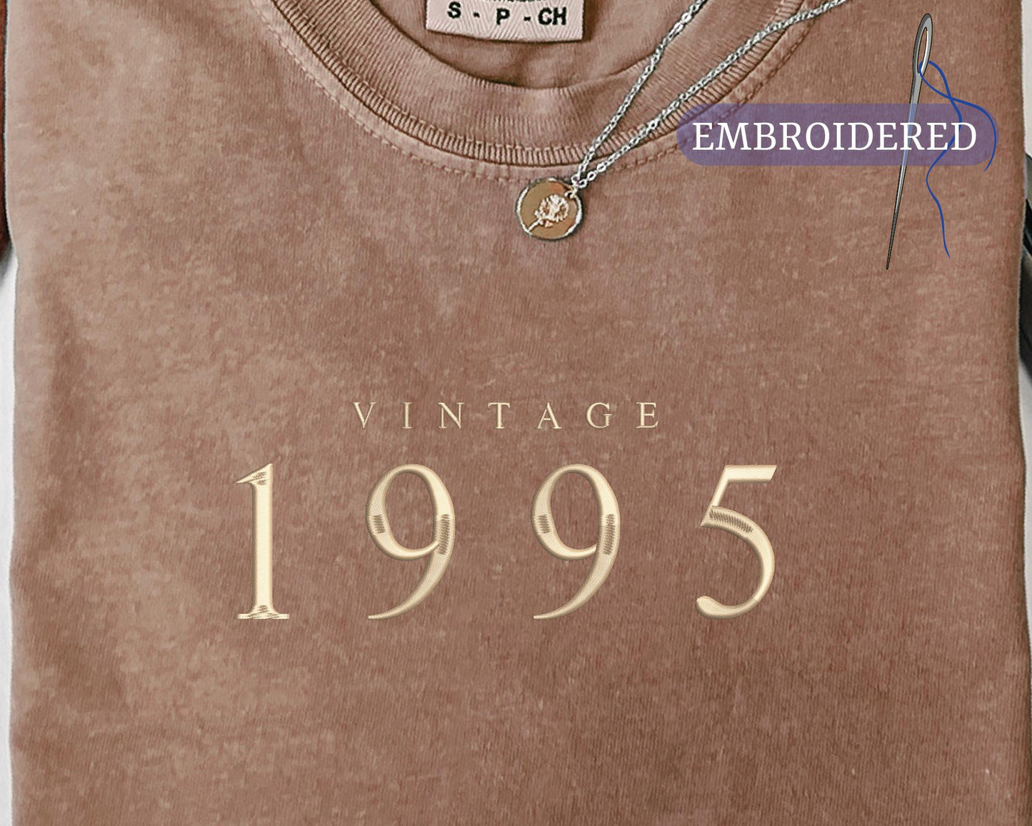 Vintage 1995 Embroidered Shirt - Personalized 30th Birthday Gift