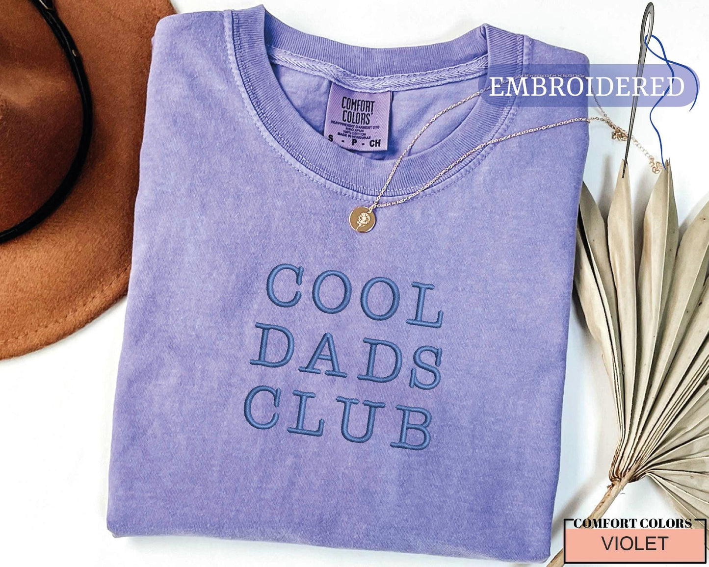 Cool Dads Club Embroidered Shirt - New Father Outfit