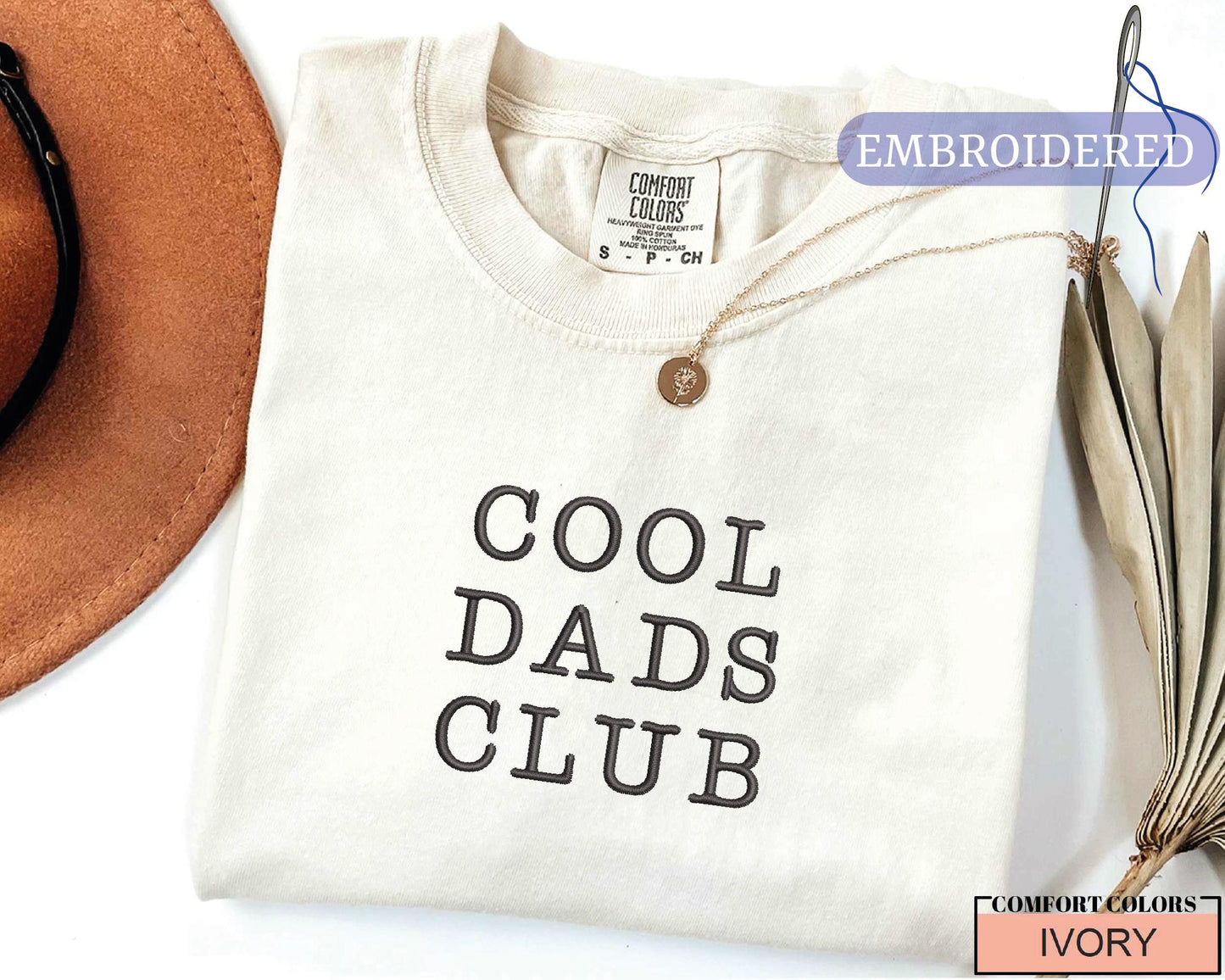Cool Dads Club Embroidered Shirt - New Father Outfit