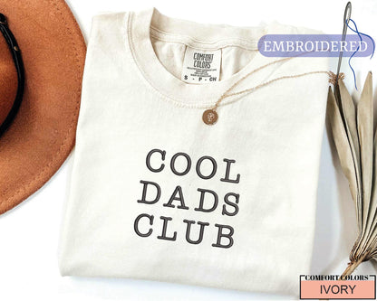 Cool Dads Club Embroidered Shirt - New Father Outfit