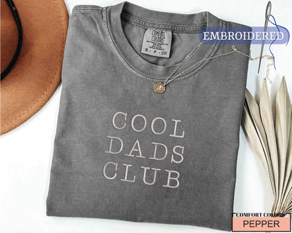 Cool Dads Club Embroidered Shirt - New Father Outfit
