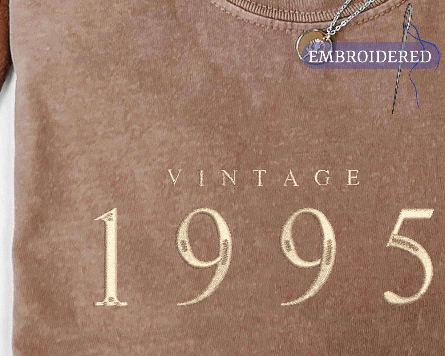 Vintage 1995 Embroidered Shirt - Personalized 30th Birthday Gift