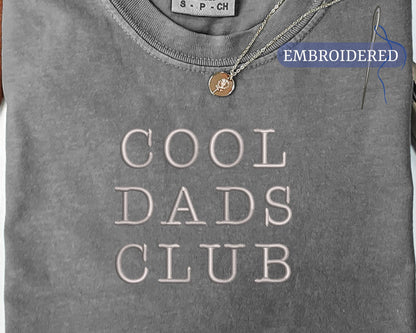Cool Dads Club Embroidered Shirt - New Father Outfit