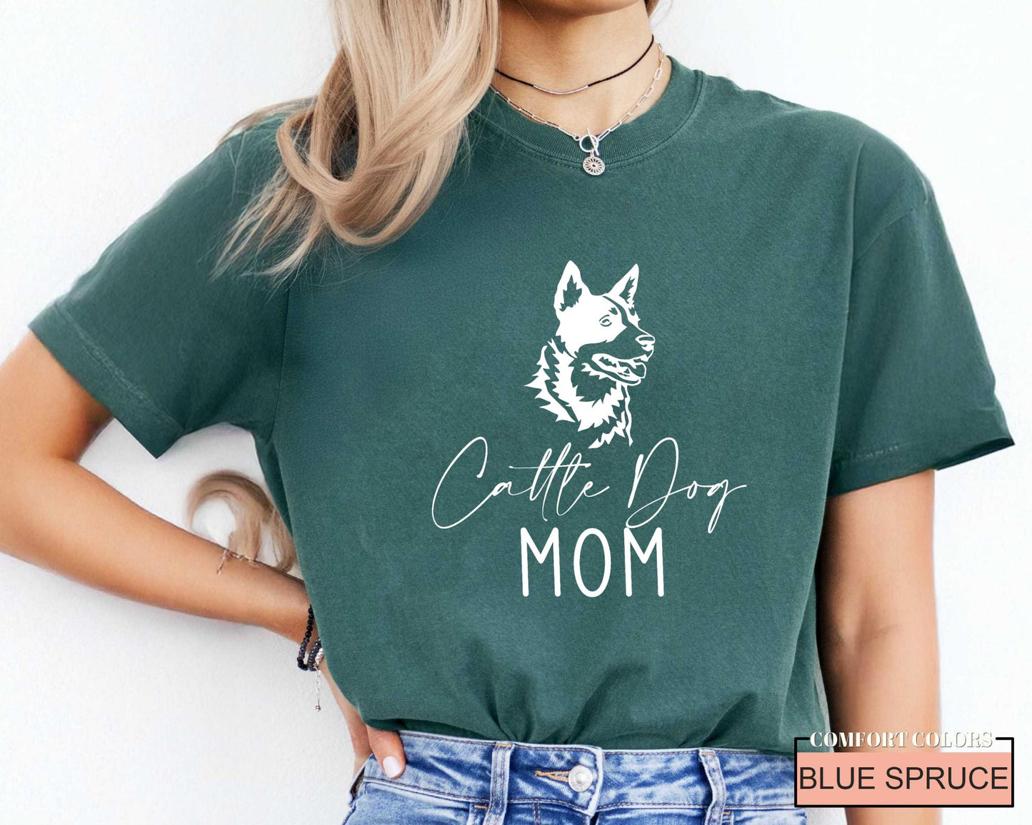 Cattle Dog Mom T-Shirt - Australian Red Heeler Breed Shirt