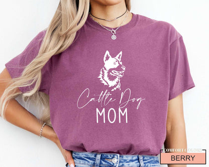 Cattle Dog Mom T-Shirt - Australian Red Heeler Breed Shirt
