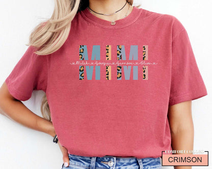 Custom Mimi Shirt with Grandkids Names - Grandma Gift