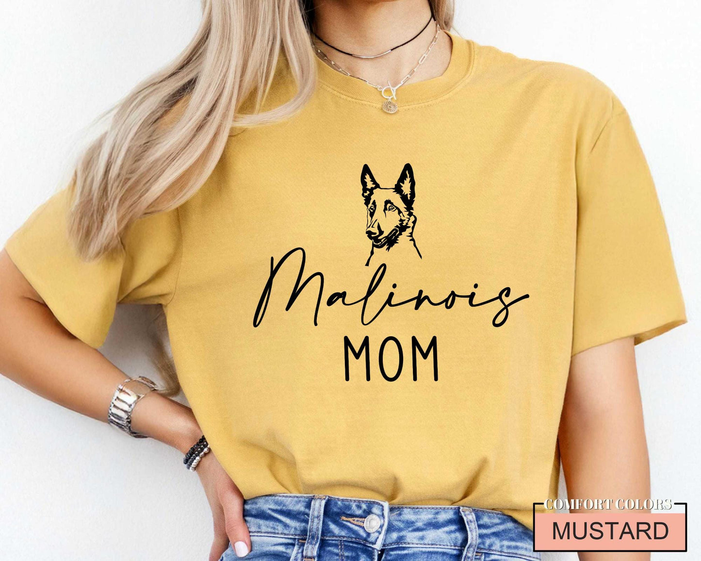 Malinois Mom T-Shirt: Belgian Shepherd Dog Lover Gift