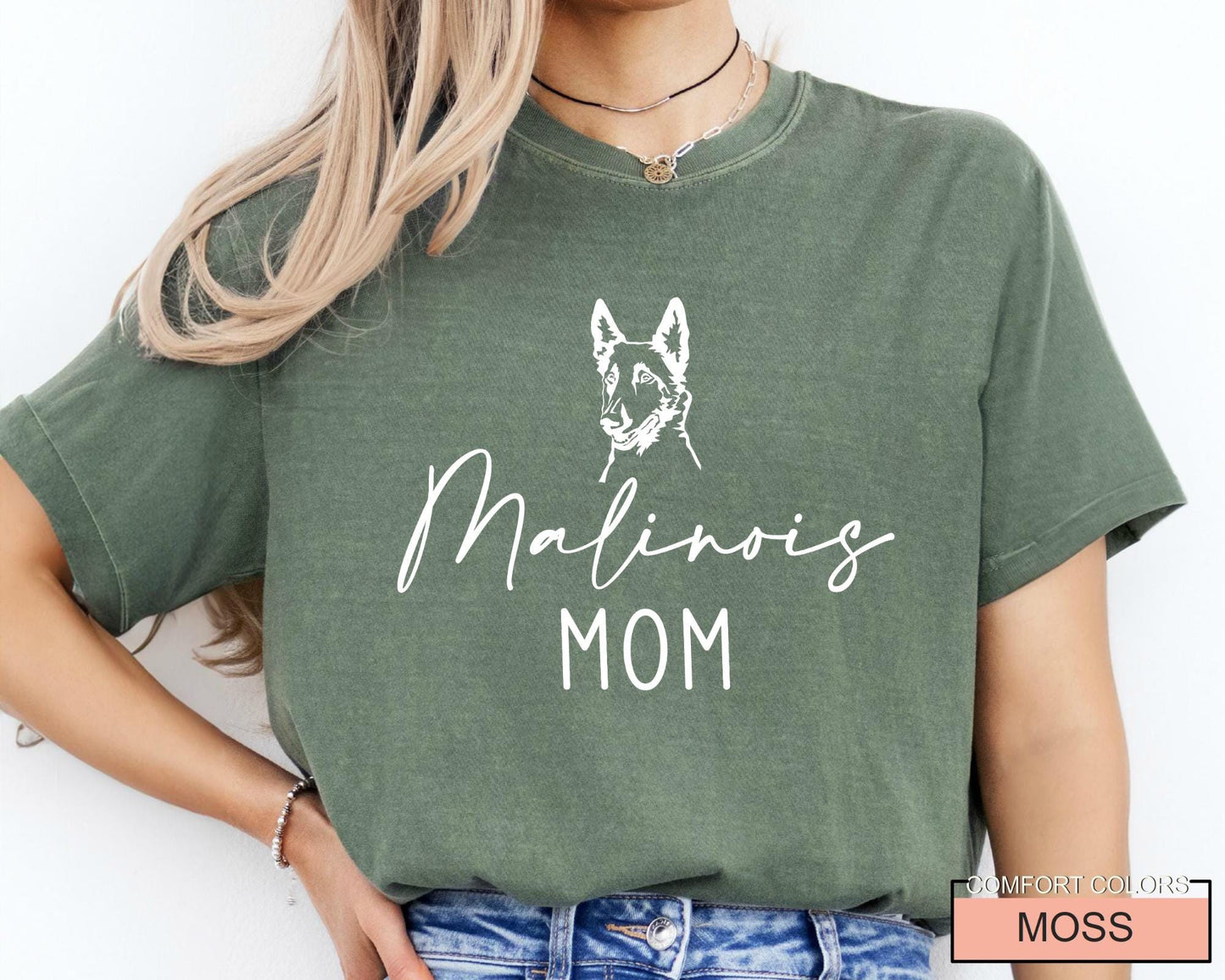 Malinois Mom T-Shirt: Belgian Shepherd Dog Lover Gift