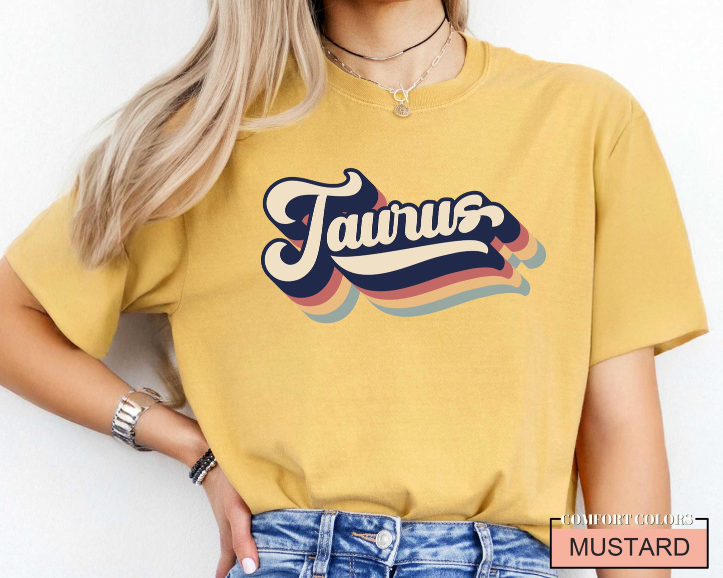Retro Taurus Zodiac T-Shirt: Unisex Birthday Gift