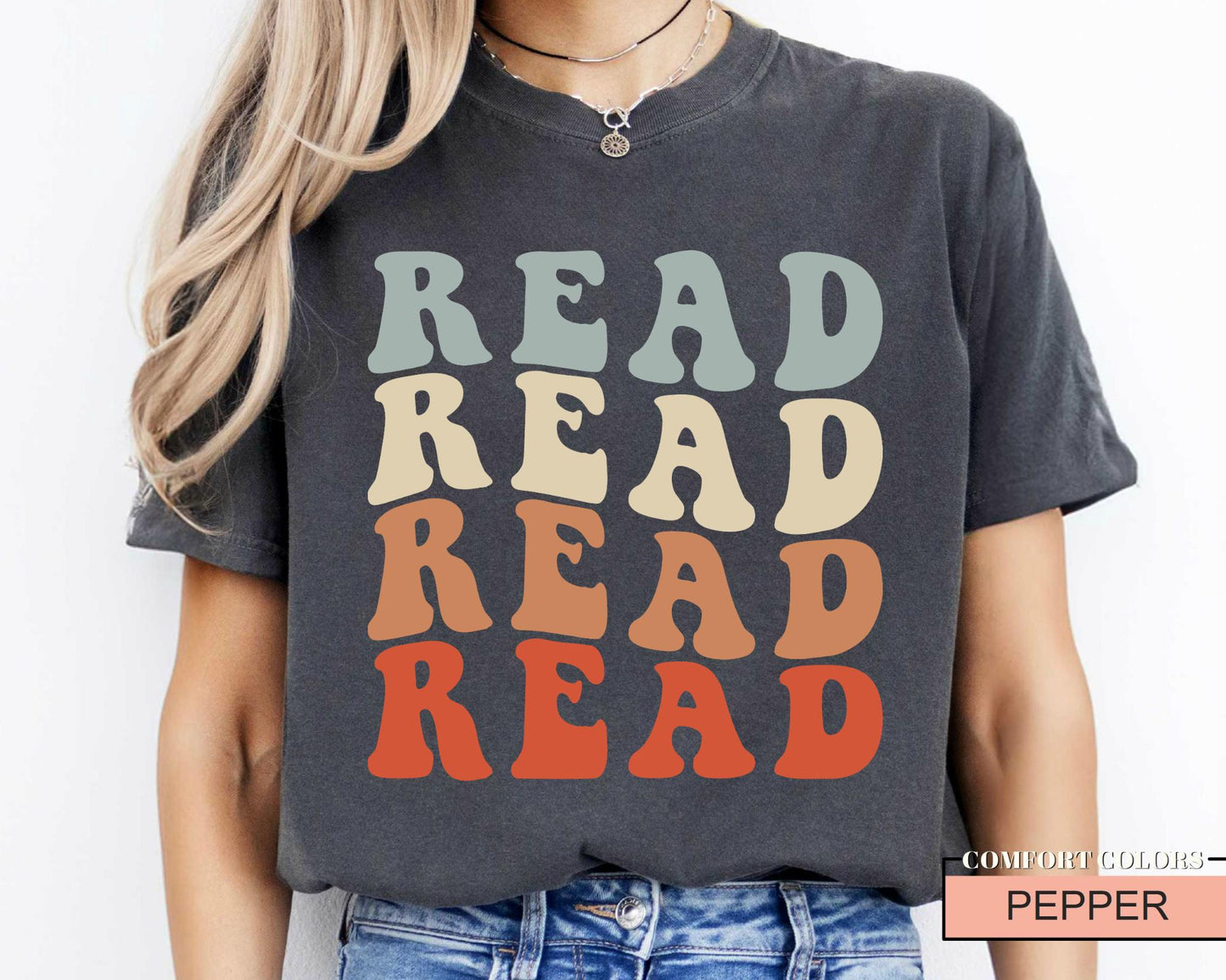 Read Shirt: School Librarian Gift, Comfort Colors Tee