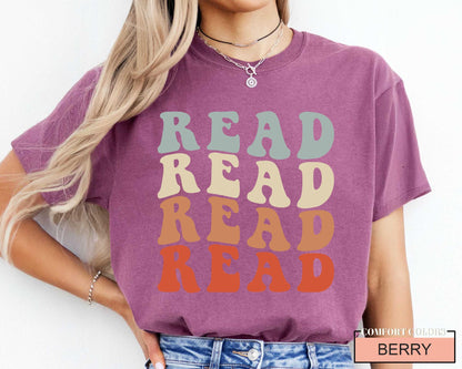 Read Shirt: School Librarian Gift, Comfort Colors Tee