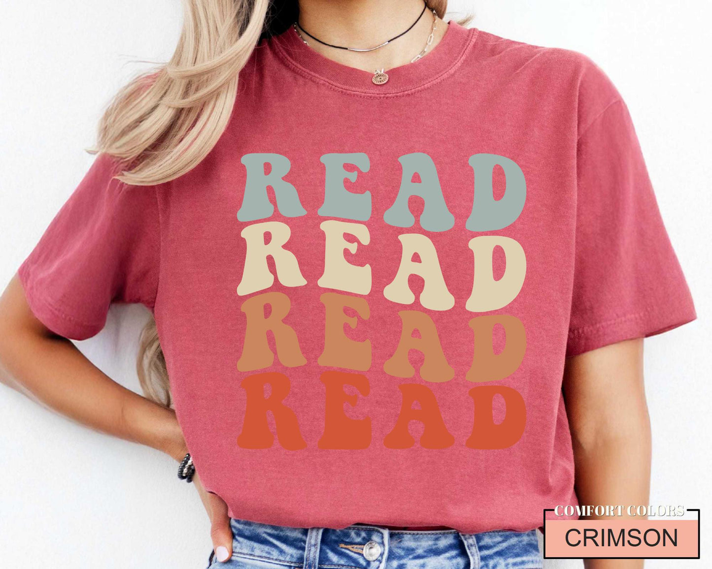 Read Shirt: School Librarian Gift, Comfort Colors Tee