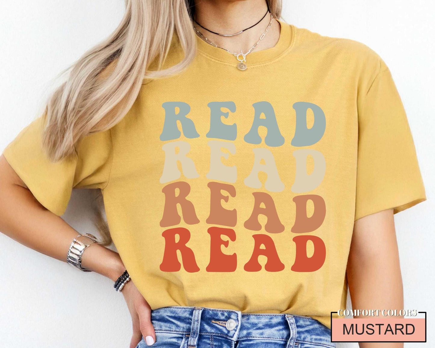 Read Shirt: School Librarian Gift, Comfort Colors Tee