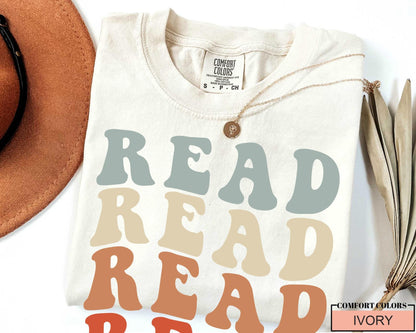 Read Shirt: School Librarian Gift, Comfort Colors Tee